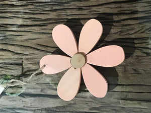 Fiore legno da appendere (grande)