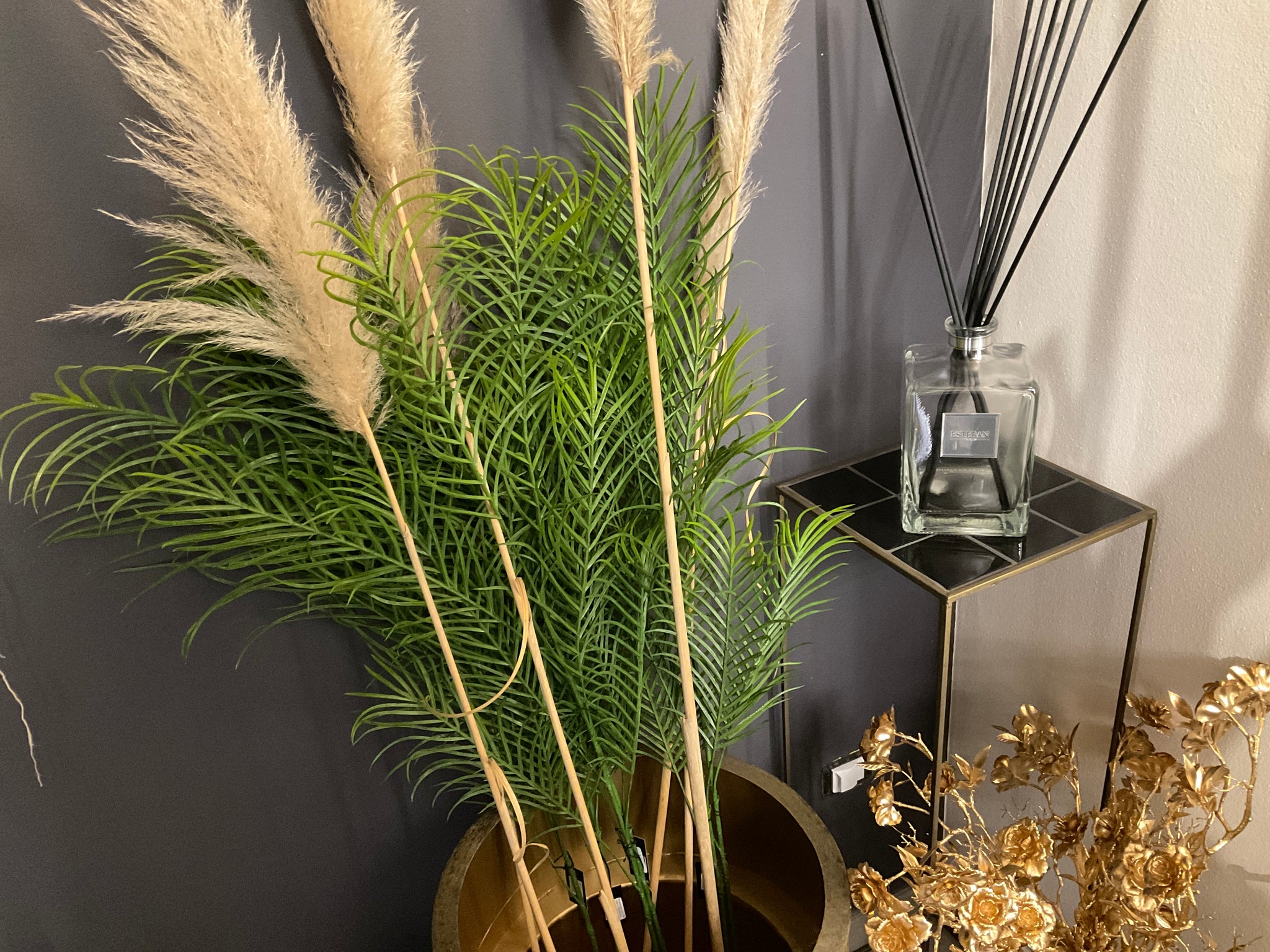 Fern plant green Cycas leaf spray