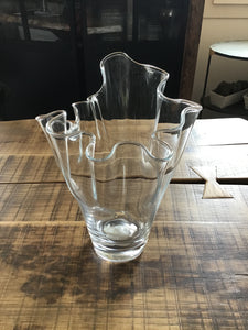 Vaso vetro ondulato piccolo