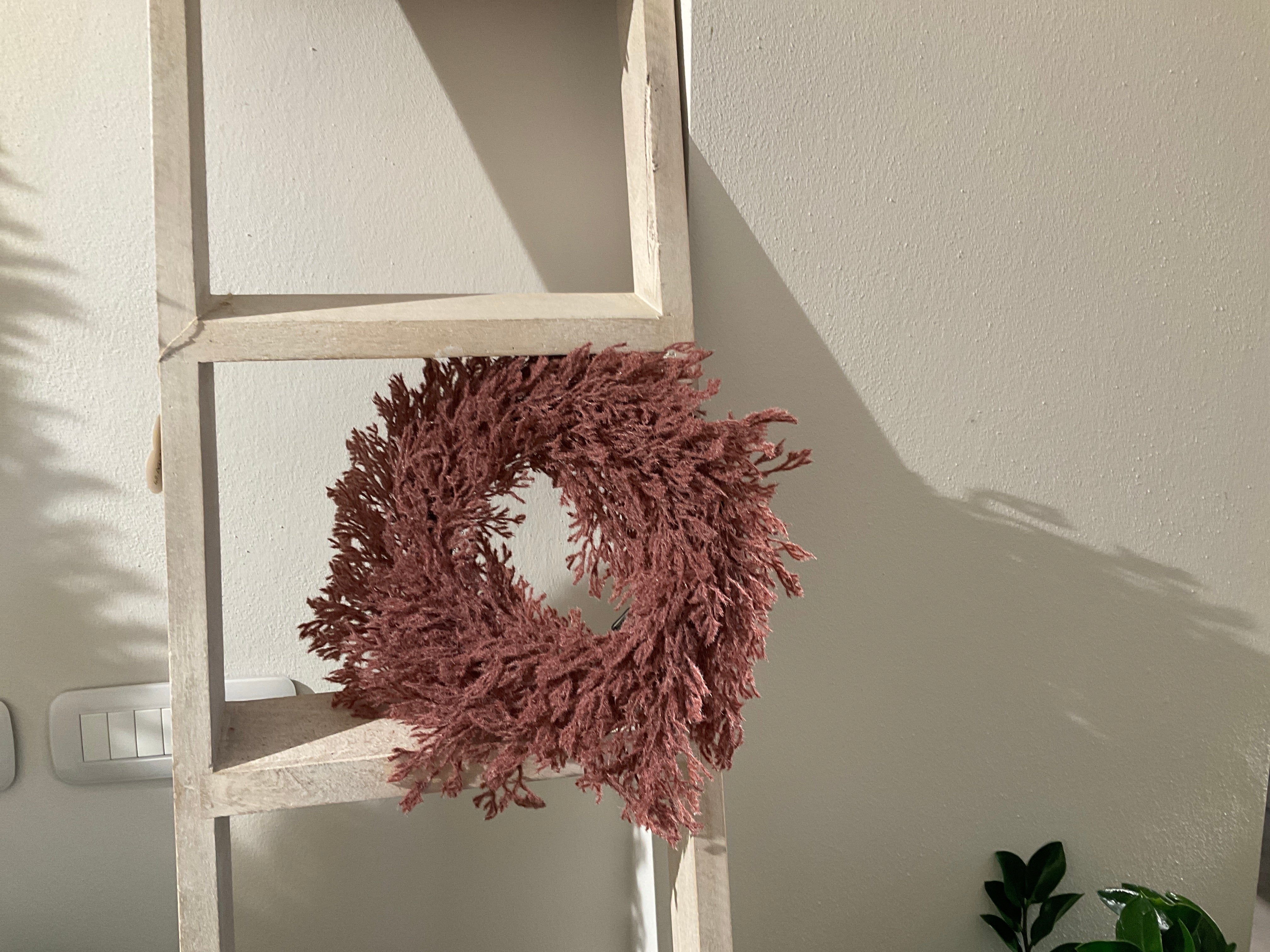 Wreath brown coral weed wreath