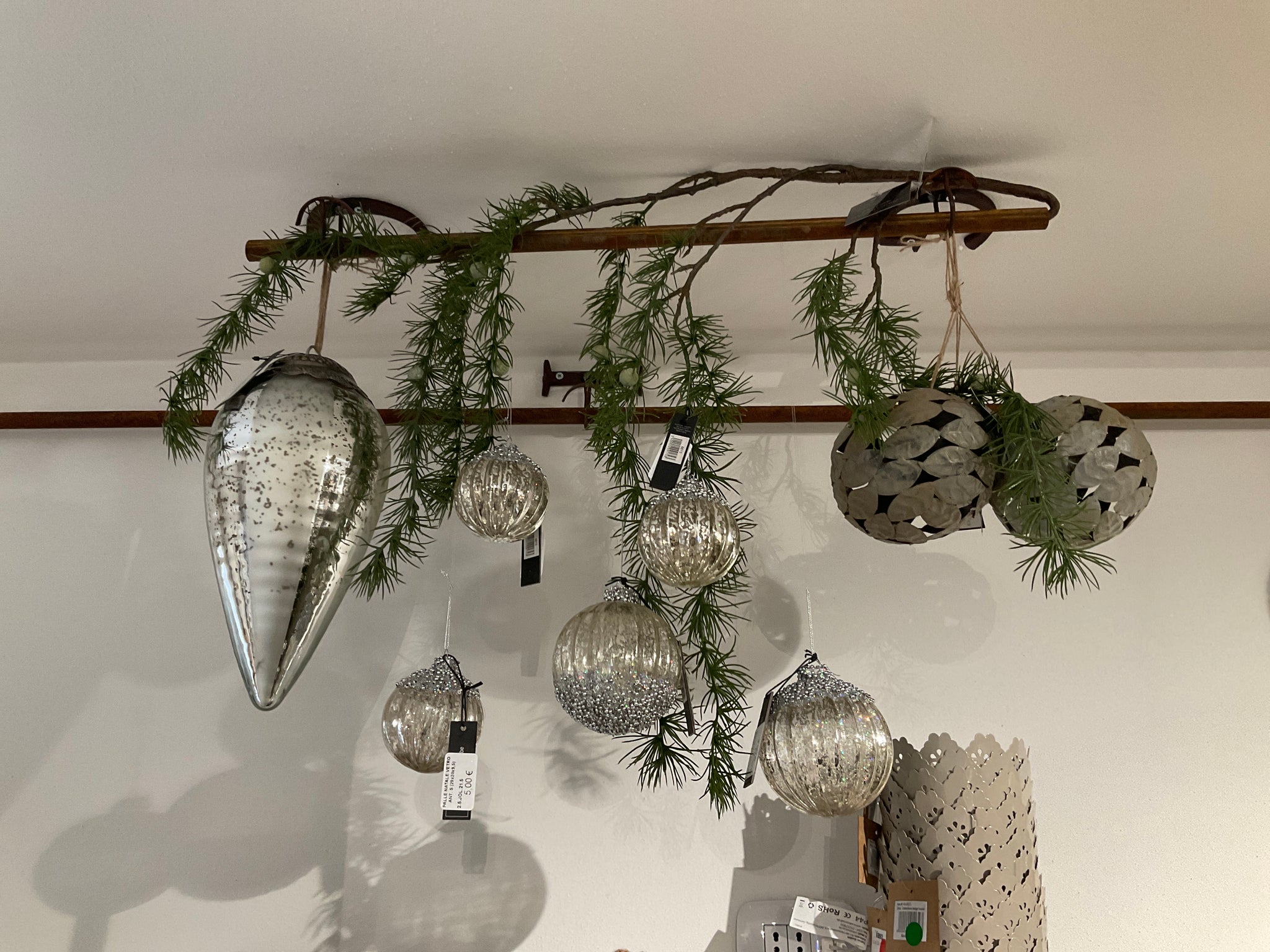 Palle natale vetro ant.