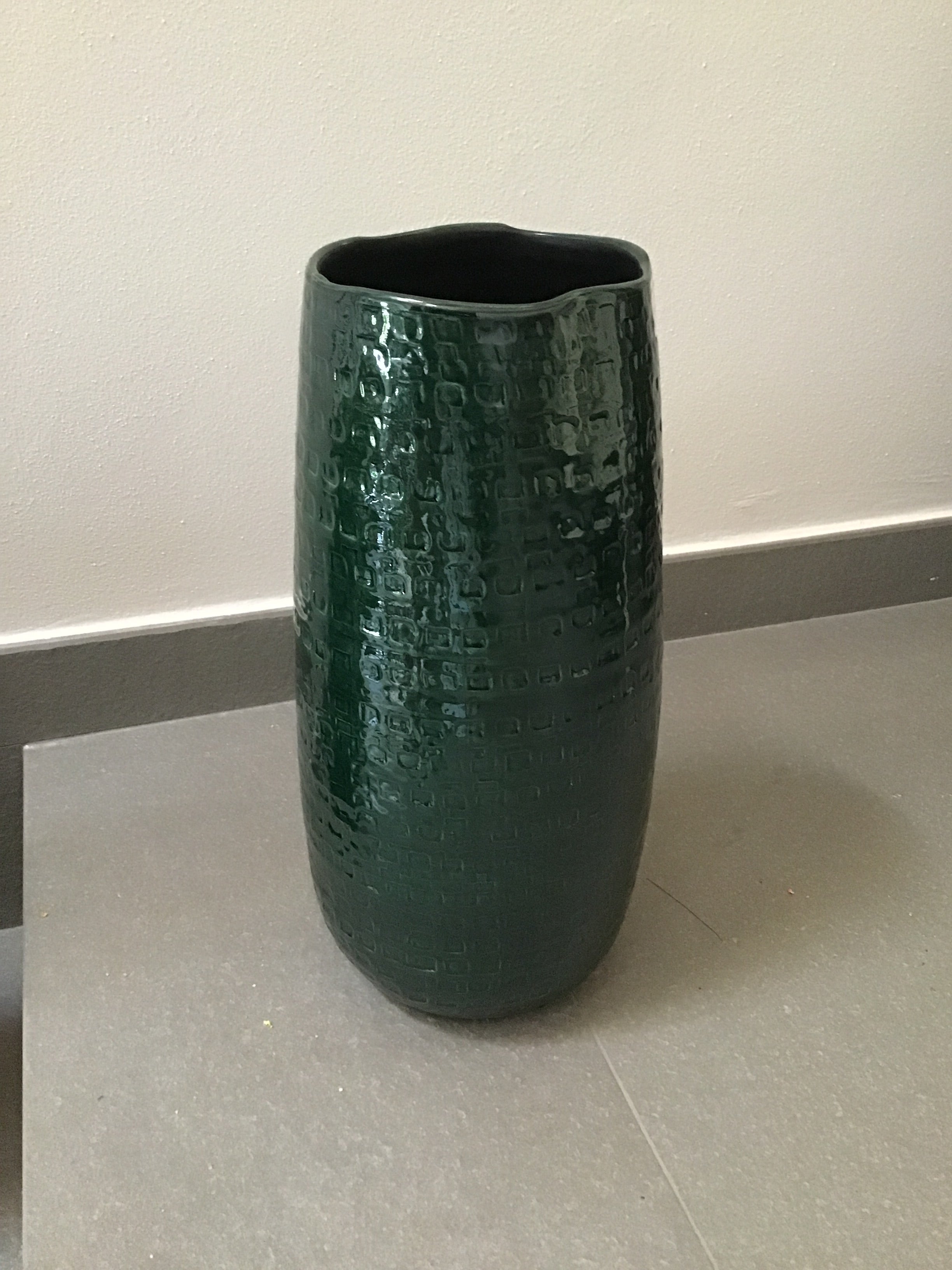 Vaso verde ceramica S